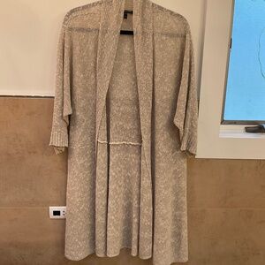 Eileen Fisher knit open front cardigan